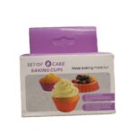 Set Of 6 Silicon  Baking Cups