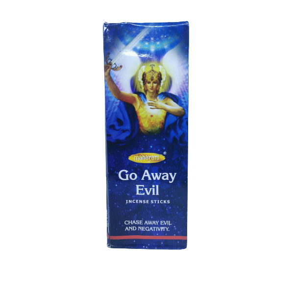 Maharani-Go-Away-Evil.jpg Maharani Go Away Evil Incense Sticks Box - Image 1